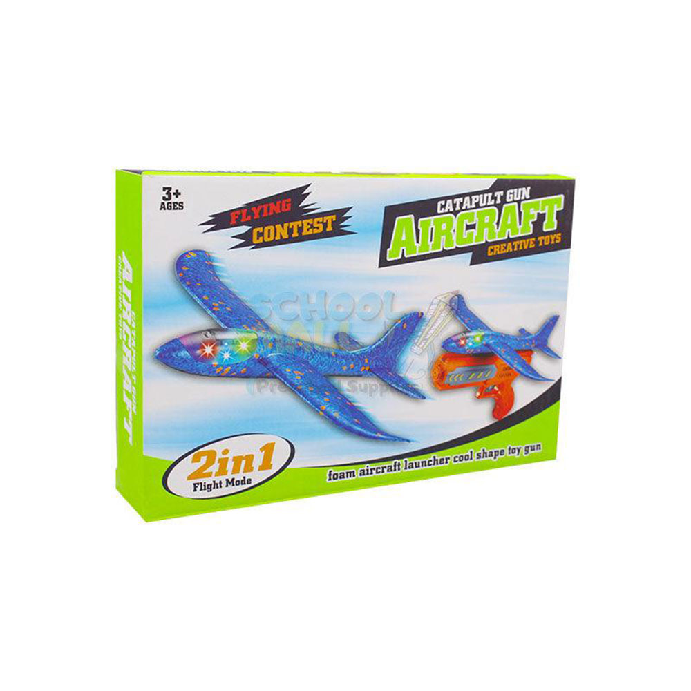 2-in-1 Airplane Launcher Toy Set – High-Flying Foam Glider with Dual Flight Modes - Image 3