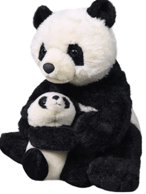 panda with baby